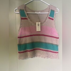 Z Supply NWT Stripe Sweater Tank Size XL